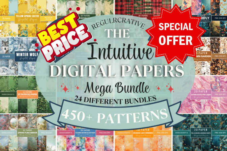 Vintage Digital Paper Image 5