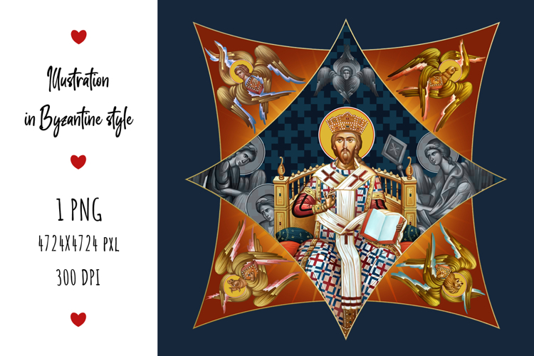 The Jesus Christ the greatest Bishop Greek Illustration