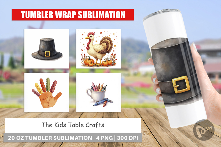 Thanksgiving Tumbler Wrap Image 13