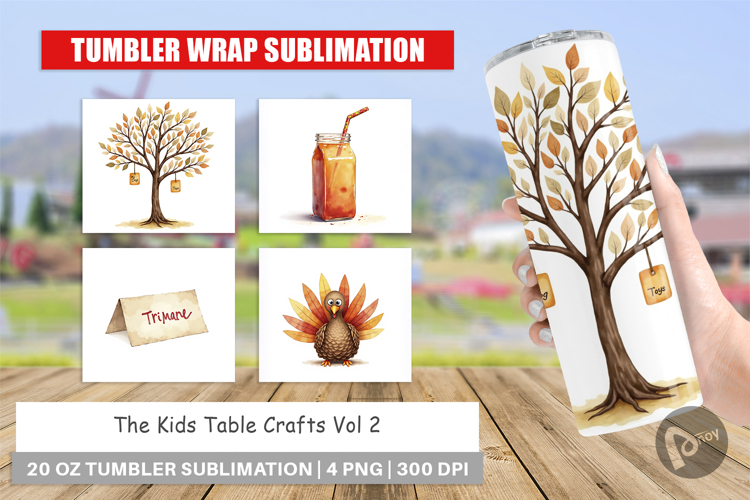 Thanksgiving Tumbler Wrap Image 12