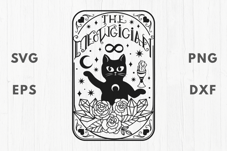 The Magician Cat Tarot SVG Card