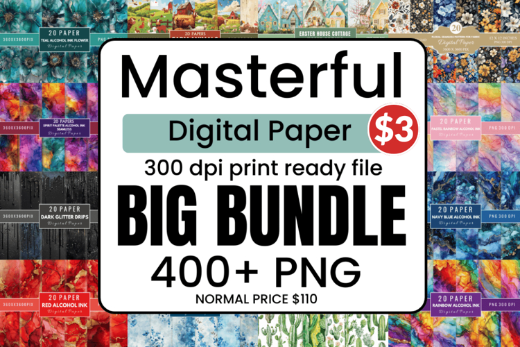 The Masterful Mega Digital Paper Bundle