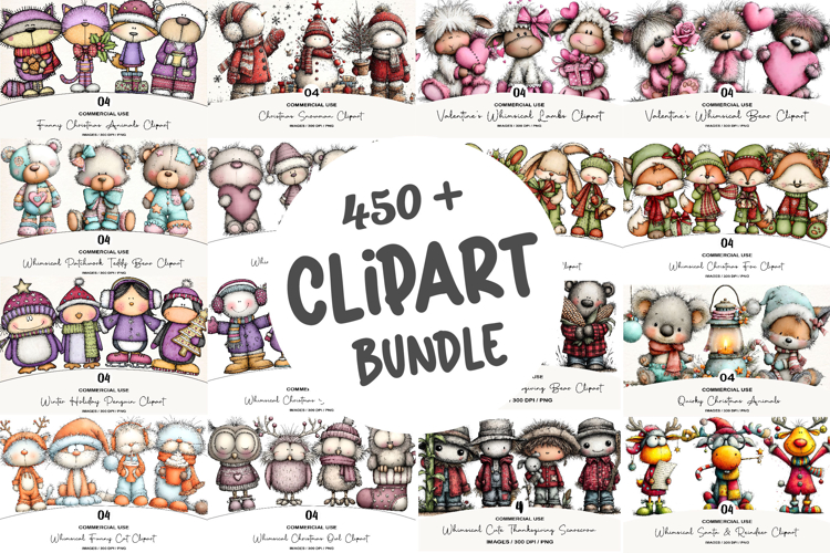 The Mega Clipart Bundle | Stickers & Sublimation PNG Design