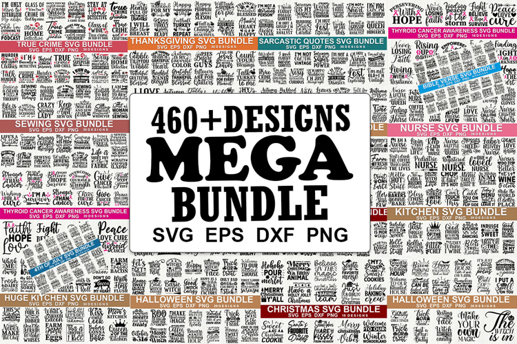 The Mega SVG Bundle - Huge Designs Bundle, Mega SVG Bundle