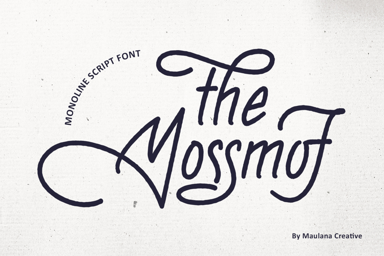 The Mossmof Monoline Script Font