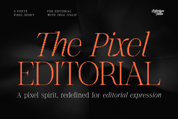 The Pixel Editorial Modern Serif Font