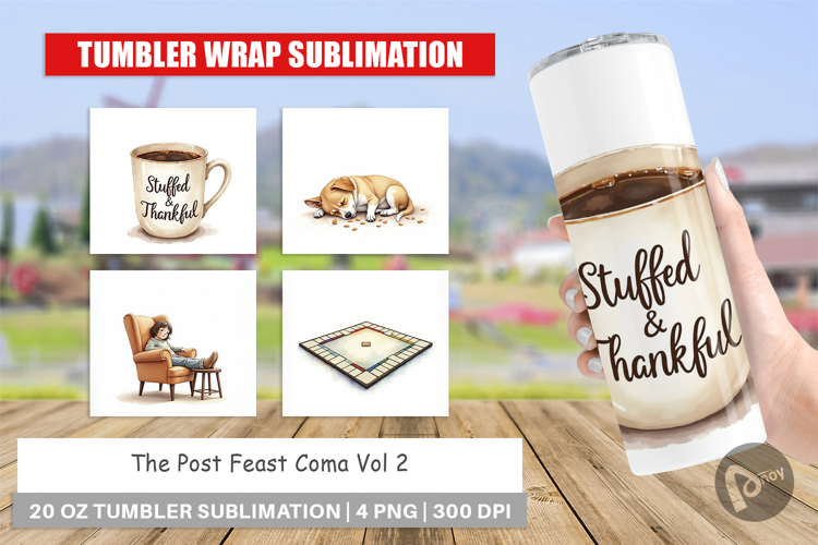 Thanksgiving Tumbler Wrap Image 10