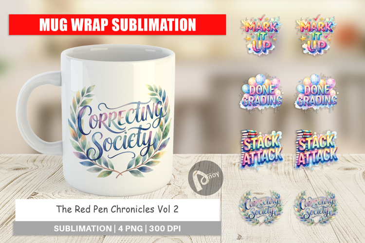 Red Pen Chronicles Mug Wrap