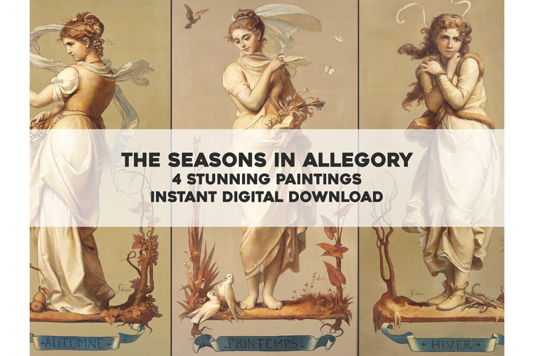 The 4 Four Seasons: Stunning Goddess Allegorical Artworks