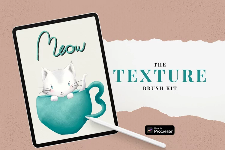 Procreate Texture Brush Kit - Texture and Shading Brushes