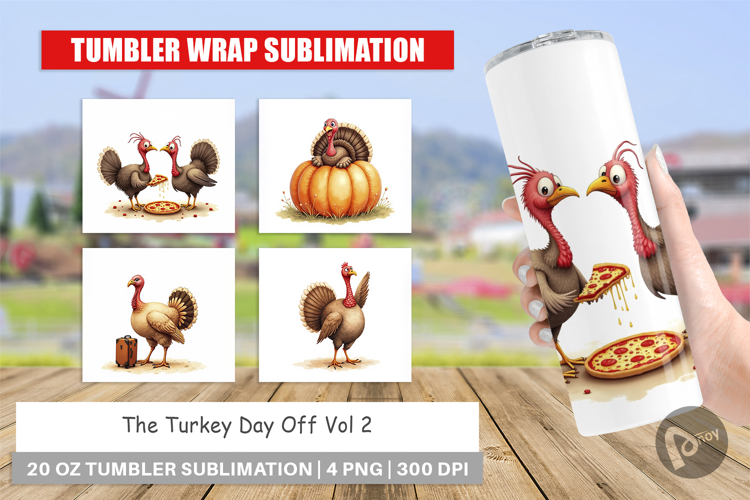 Thanksgiving Tumbler Wrap Image 8