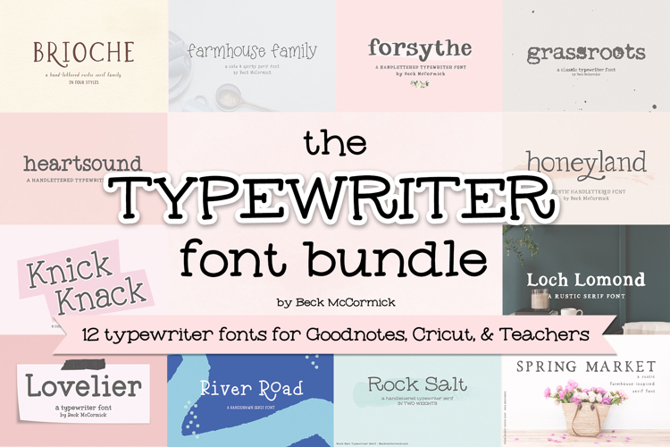 The Typewriter Font Bundle