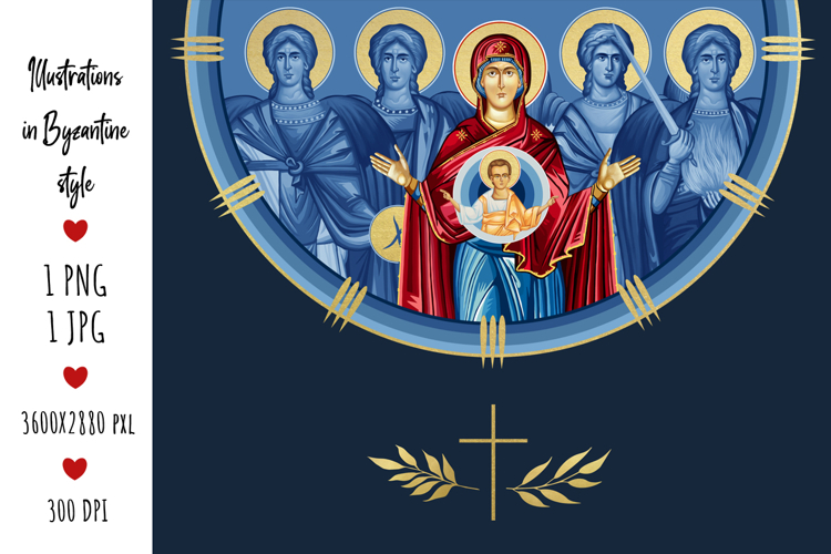 The Unbreakable Wall. Blessed Virgin Mary and Jesus Christ