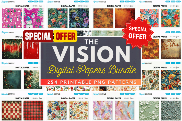 Vintage Digital Paper Image 12