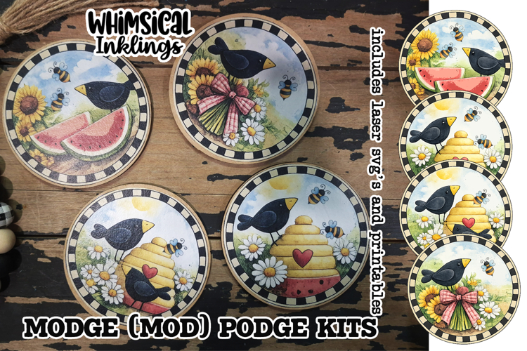 The Birds and the Bees Magnets Modge Podge SVGs and Print