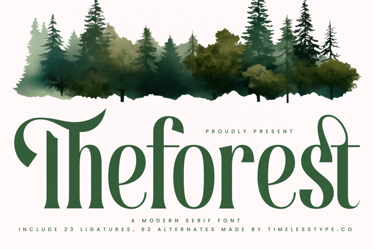 Theforest - Modern Serif Font
