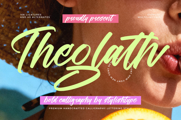 Theglath - Bold Calligraphy Font