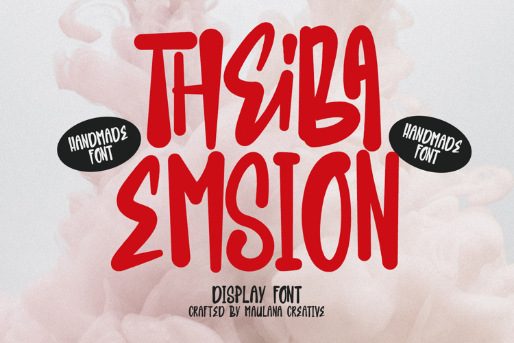 Theiba Emsion Handmade Display Font