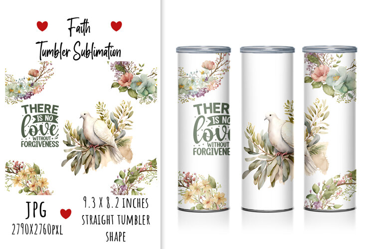 lettering, quotes, cute, printable, keep the faith, quotes, tumbler design, sublimation, tumbler, watercolor tumbler, design, god, illustration, artistic, jesus, floral, gift