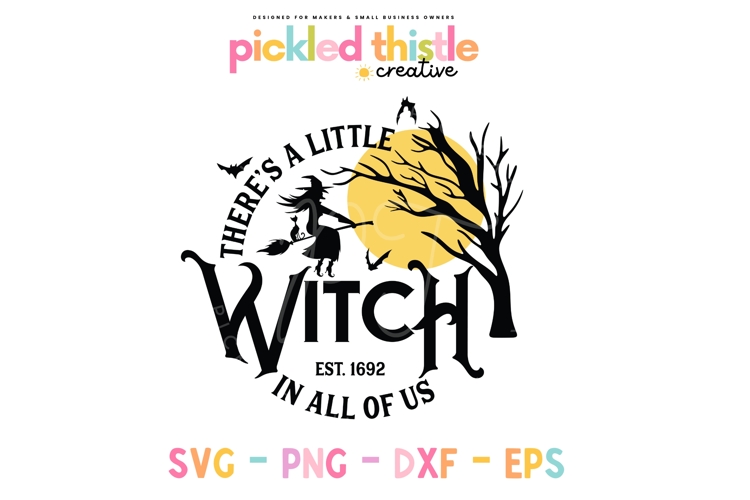 There Is A Little Witch In All Of Us Halloween SVG