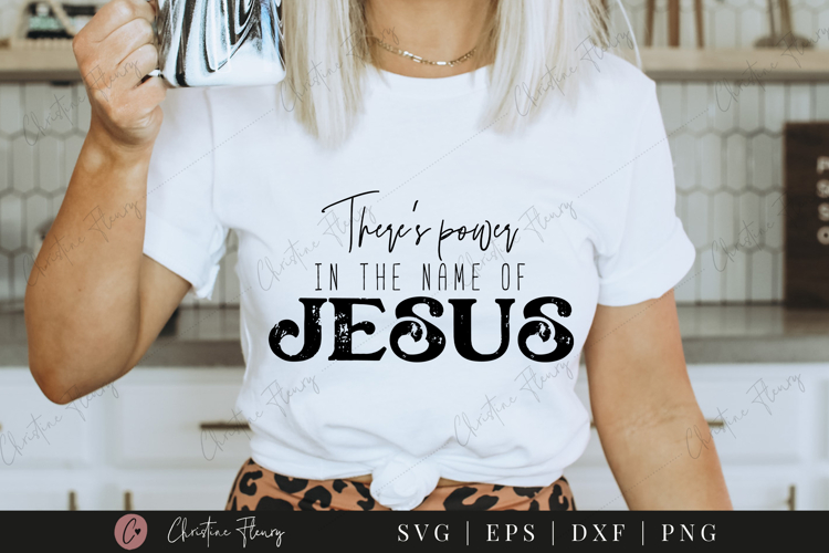 Name of Jesus SVG PNG | Boho Christian PNG