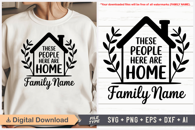 These People Here Are Home SVG | Family Reunion SVG | Family