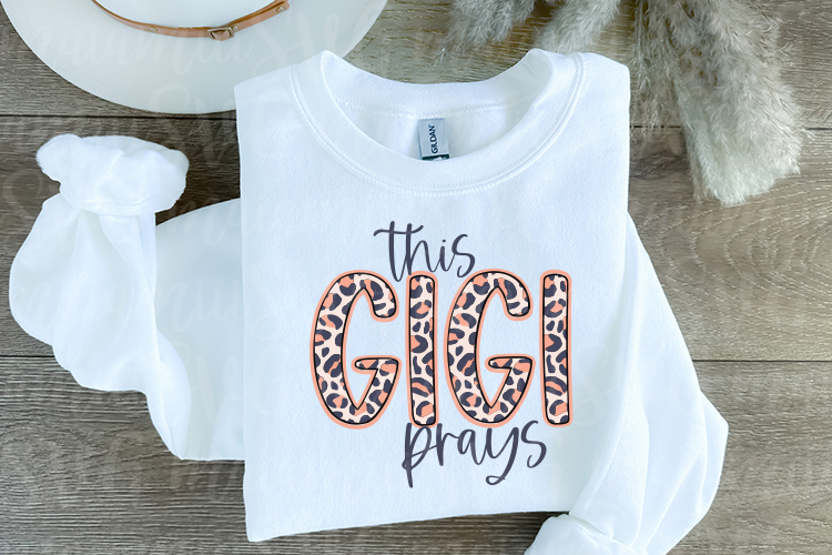 This Gigi Prays Svg, Grandma Png