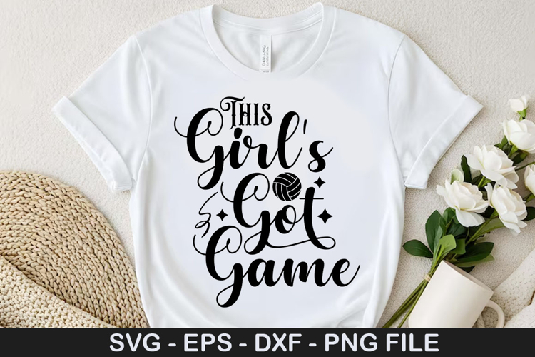 This girl s got game - Volleyball SVG Design