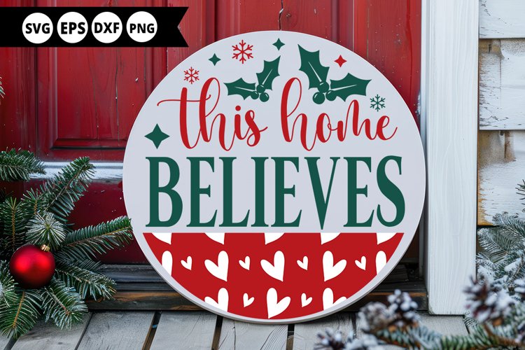 Round Christmas Ornament Svg Image 2