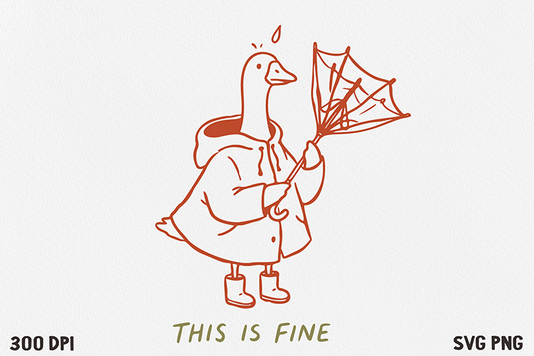 Funny Goose Quote SVG and PNG Design