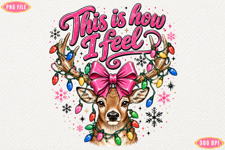 This is how I feel Reindeer PNG