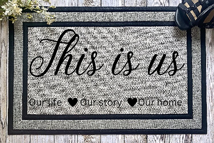 This Is Us Sublimation Doormat Design PNG Design