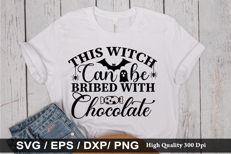 This witch can be bribed with SVG - Halloween Design
