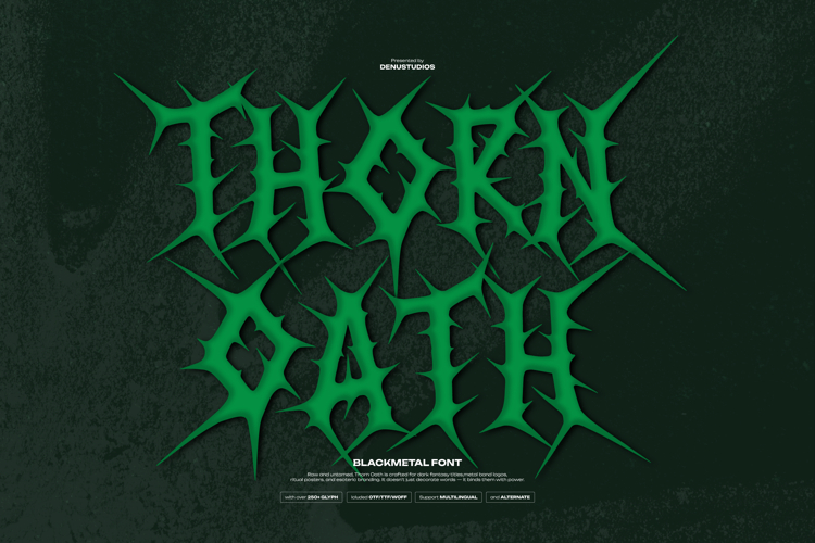 Thorn Oath | Black Metal Font