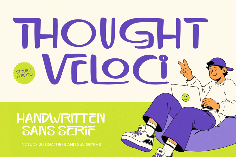 Thought Veloci - Handwritten Sans Serif