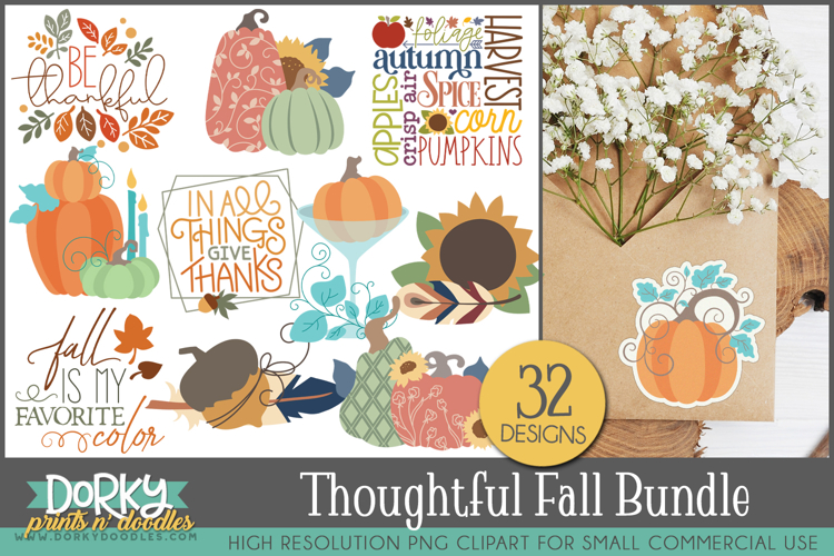 Thoughtful Fall Clipart Bundle