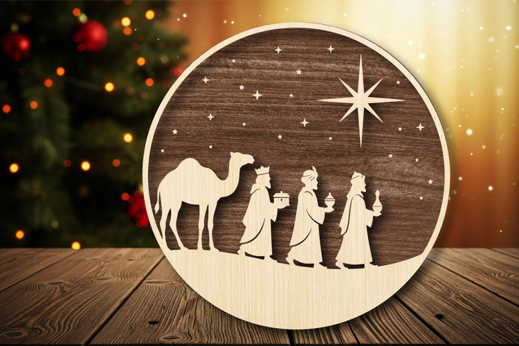 Three Kings Laser Cut SVG File