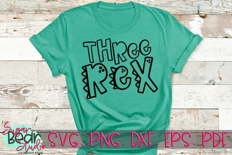 Three Rex - A Dinosaur SVG