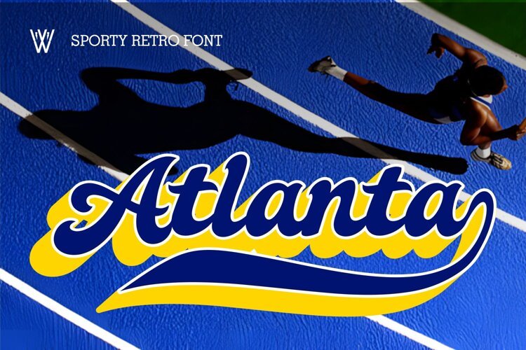 Atlanta - Bold Vintage Sports Font example image 1