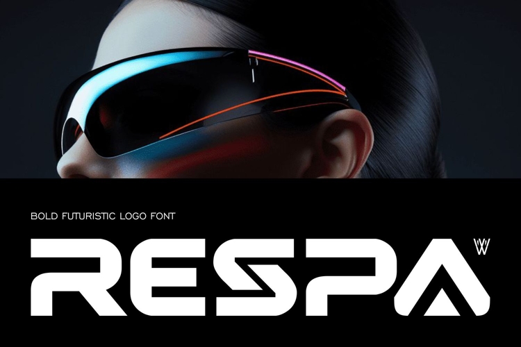 Respa bold futuristic logo font
