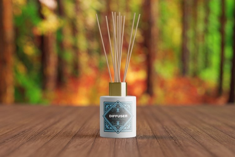 Reed Diffuser Glass Bottle Mockup example image 1