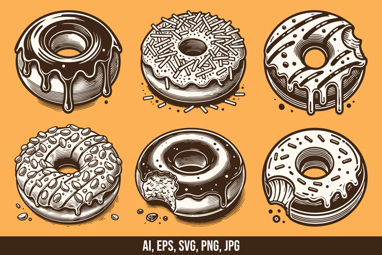 Donut Vector Image 11
