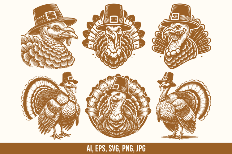 Turkey Thanksgiving Svg Image 13