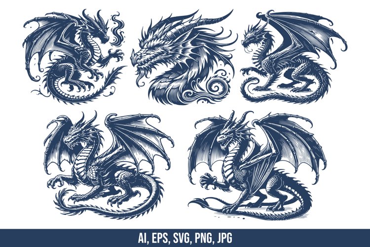 Dragon Vector Image 17