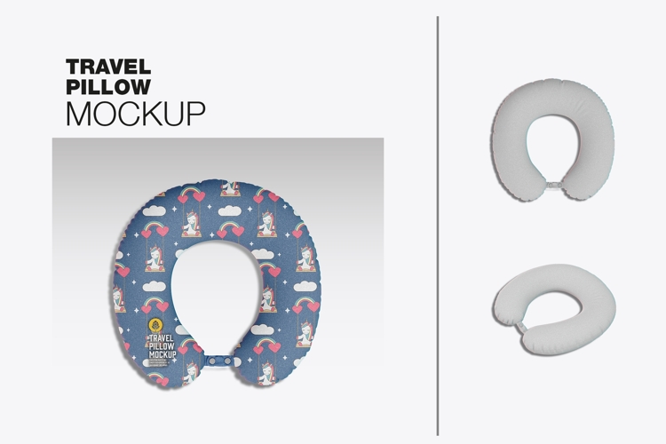 Travel Pillow Mockup
