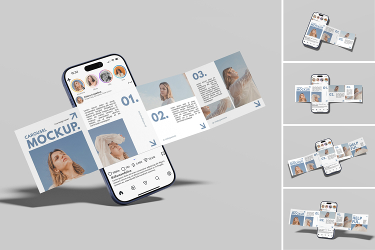 Carousel Mockup For Branding