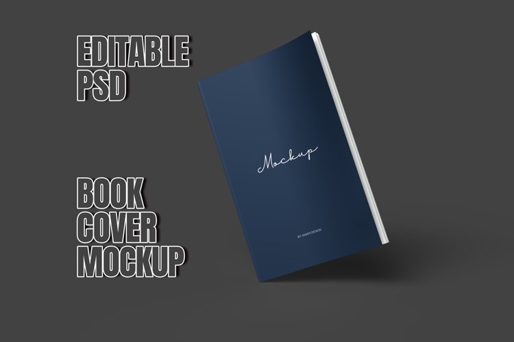 5 x 8 Book standing on edge mockup example image 1