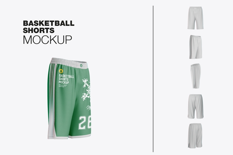 Mens Basketball shorts Mockup