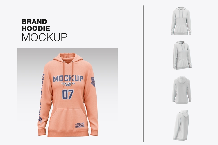 Womes Sweatshirt Hoodie Mockup