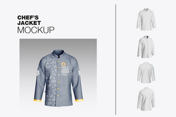 Mens Chefs Jacket Mockup